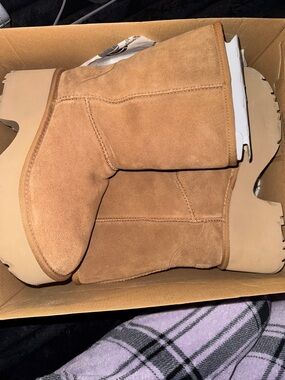 UGG Chestnut Suede Short Boots
